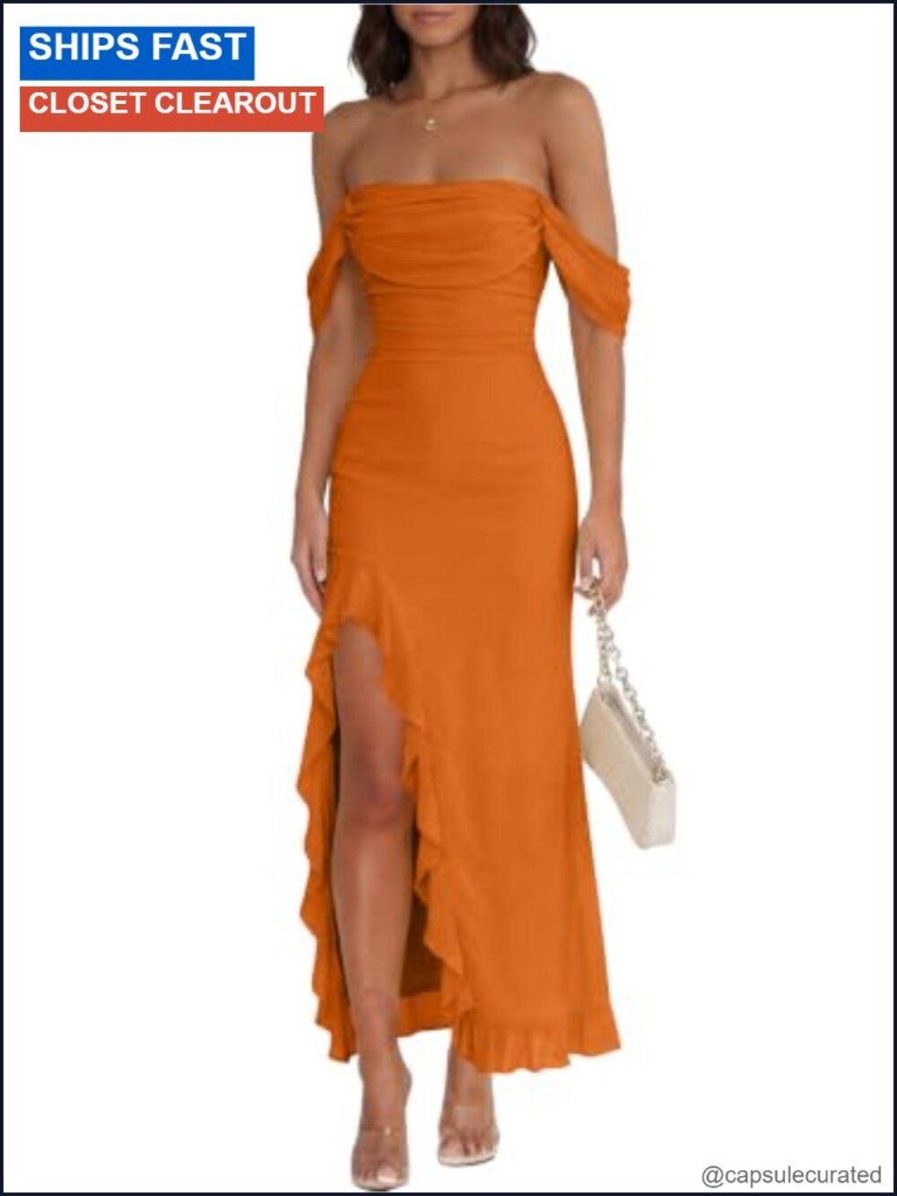 Off Shoulder Bodycon Maxi Dress Ruched Wedding Guest Formal